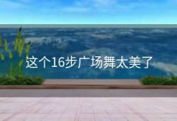 这个16步广场舞太美了