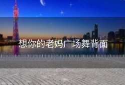 想你的老妈广场舞背面