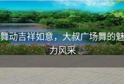 舞动吉祥如意，大叔广场舞的魅力风采