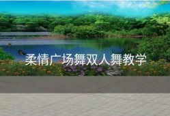 柔情广场舞双人舞教学