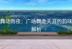 舞动雨夜：广场舞走天涯的韵味解析