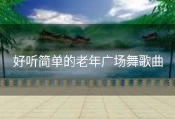 好听简单的老年广场舞歌曲