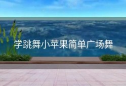学跳舞小苹果简单广场舞