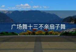 广场舞十三不亲扇子舞