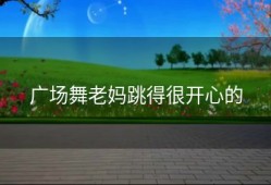 广场舞老妈跳得很开心的