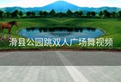 滑县公园跳双人广场舞视频