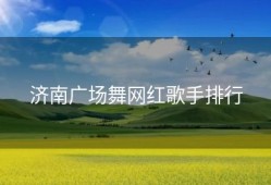 济南广场舞网红歌手排行
