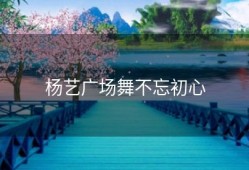 杨艺广场舞不忘初心