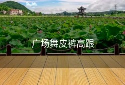 广场舞皮裤高跟