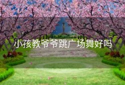 小孩教爷爷跳广场舞好吗