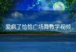 爱疯了恰恰广场舞教学视频