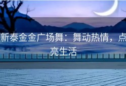 新泰金金广场舞：舞动热情，点亮生活