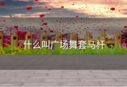 什么叫广场舞套马杆