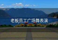 老板员工广场舞表演