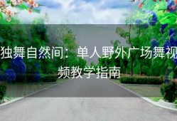 独舞自然间：单人野外广场舞视频教学指南