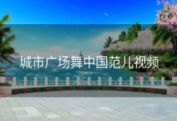 城市广场舞中国范儿视频