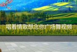 唱着情歌想念你广场舞视频