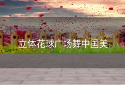 立体花球广场舞中国美