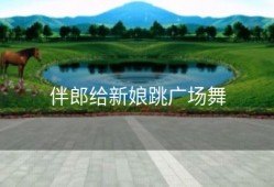 伴郎给新娘跳广场舞