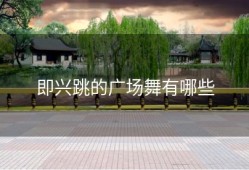 即兴跳的广场舞有哪些