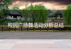 校园广场舞活动分析总结