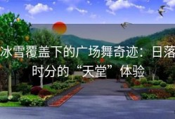 冰雪覆盖下的广场舞奇迹：日落时分的“天堂”体验