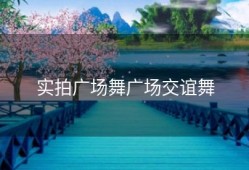 实拍广场舞广场交谊舞