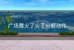 广场舞火了火了分解动作