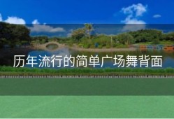 历年流行的简单广场舞背面