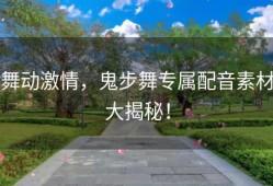 舞动激情，鬼步舞专属配音素材大揭秘！
