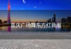 喜庆广场舞东方红背面