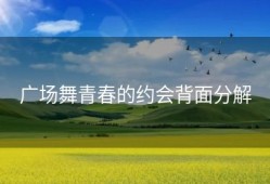 广场舞青春的约会背面分解