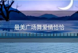 最美广场舞爱情恰恰