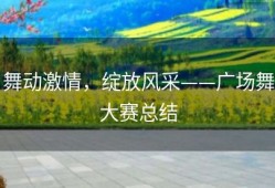 舞动激情，绽放风采——广场舞大赛总结