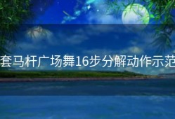 套马杆广场舞16步分解动作示范
