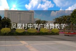凤凰村中学广场舞教学