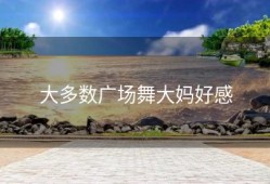 大多数广场舞大妈好感