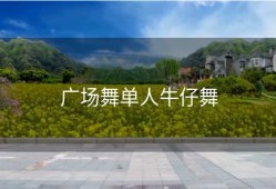 广场舞单人牛仔舞