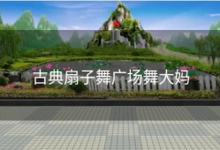 古典扇子舞广场舞大妈