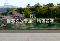 带英文的专属广场舞名字