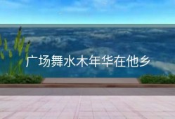 广场舞水木年华在他乡