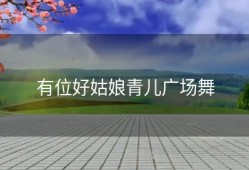 有位好姑娘青儿广场舞