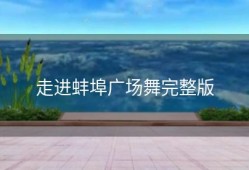 走进蚌埠广场舞完整版