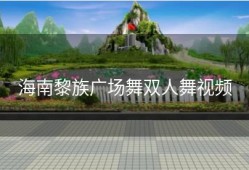 海南黎族广场舞双人舞视频