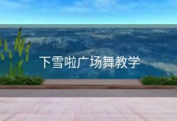 下雪啦广场舞教学