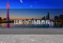 找那个广场舞教程