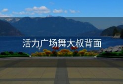 活力广场舞大叔背面