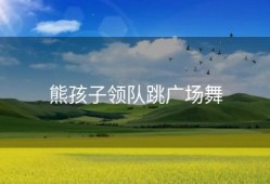 熊孩子领队跳广场舞