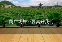 跳广场舞不要离开我们