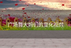 广场舞大妈们的变化视频